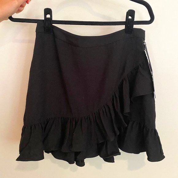 1. State Dresses & Skirts - Never Worn Black Ruffle Skirt